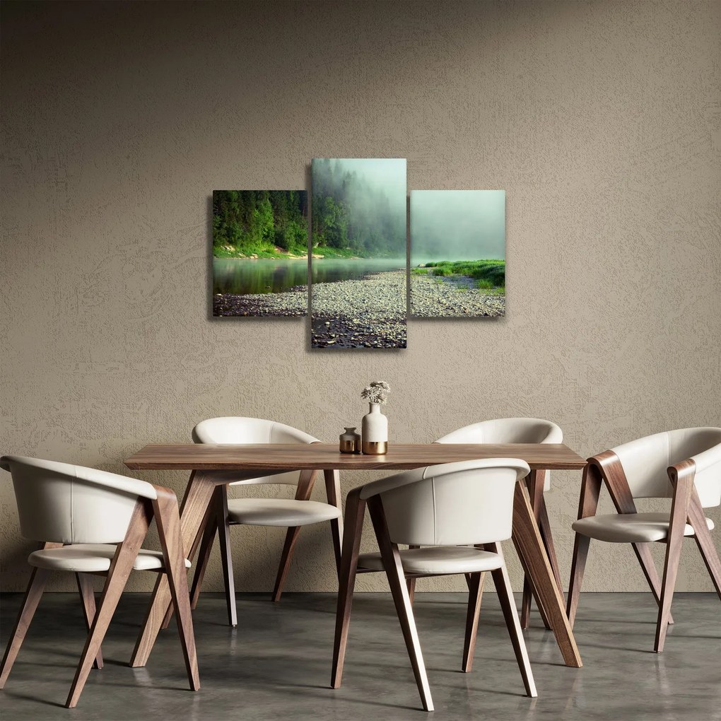 Kép - Folyó az erdőben (90x60 cm)