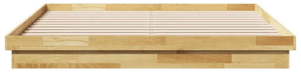 ágykeret matrac nélkül 180x200 cm tömör fa tölgyfa
