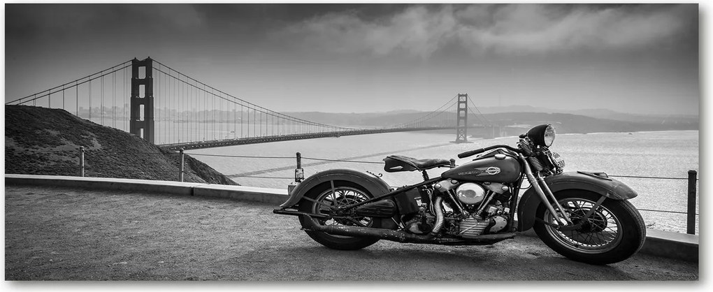 Foto Lacobel Üvegpanel Konyha Motorkerékpár XXL