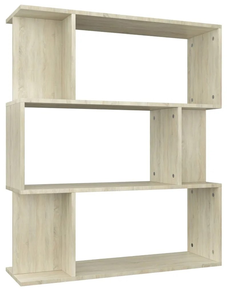 vidaXL sonoma tölgy forgácslap könyvszekrény/térelválasztó 80x24x96 cm