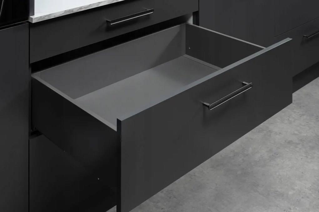 Fiók Hafele Matrix S Slim 2.0 Magasabb H167 400 Antracit matt