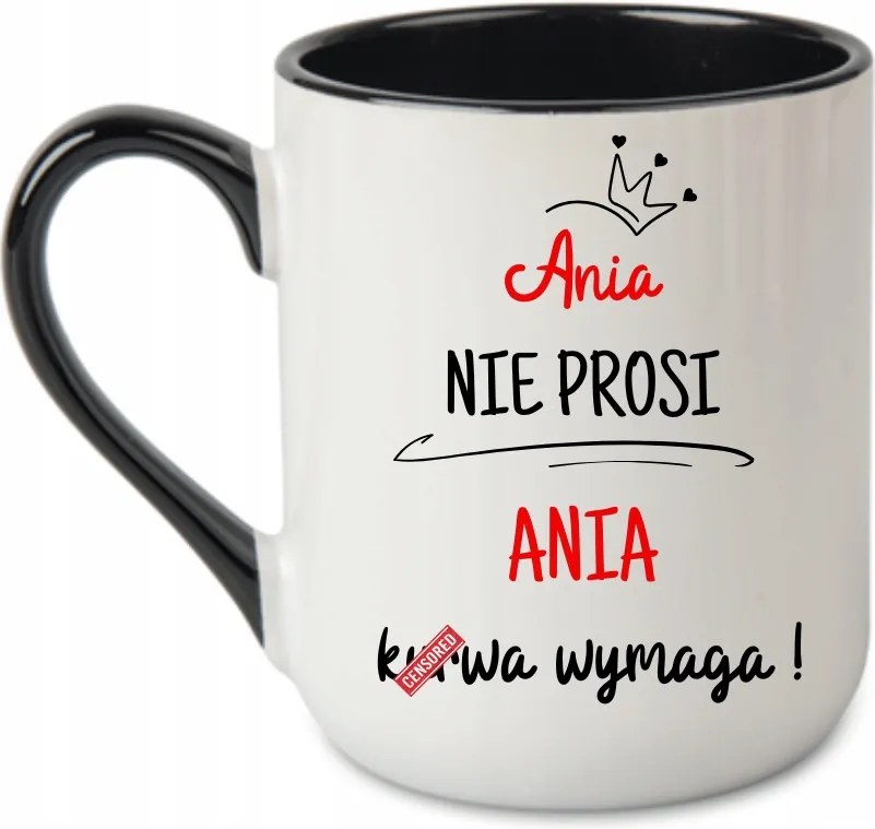 Bögre 330 Coffee Ania Nem Kér Tyúkok Igénye Vicces Ajándék Fekete