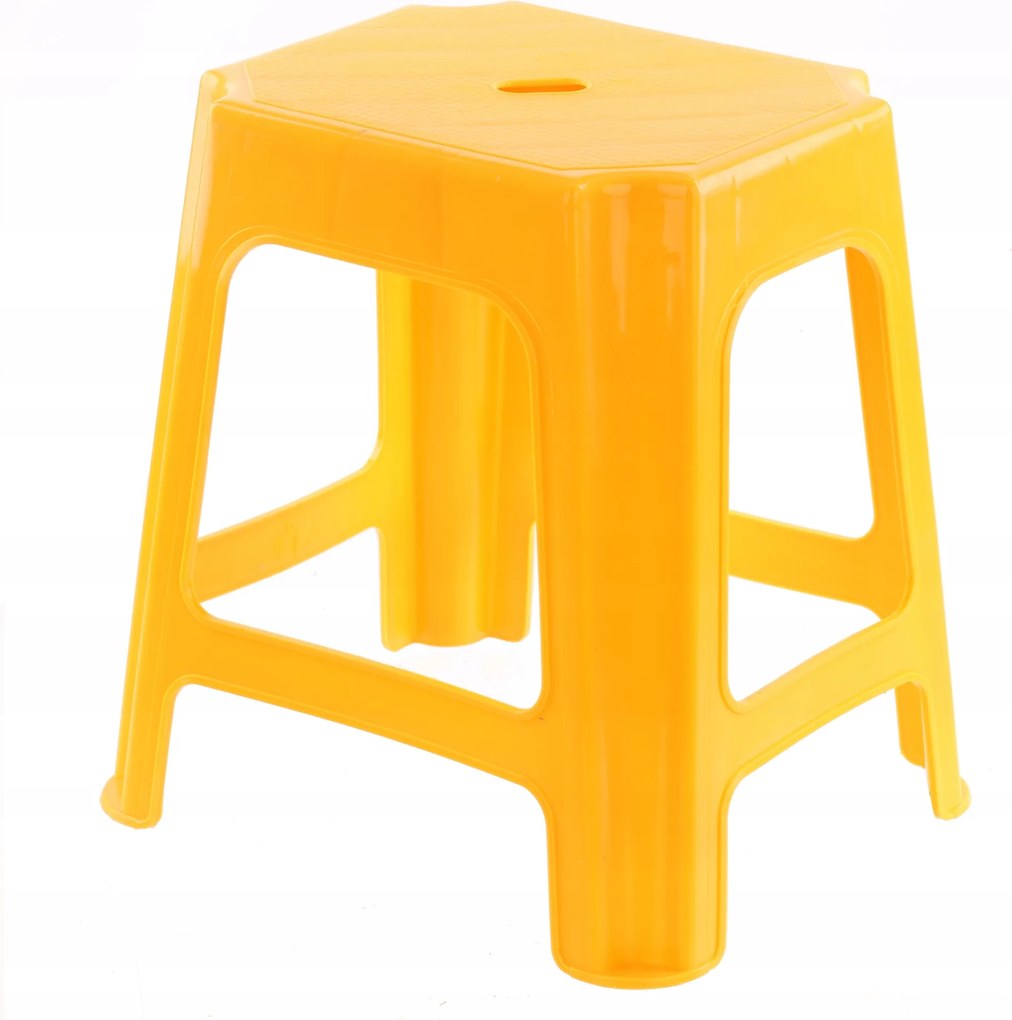 Zsámoly szék lábtartó ülőfelület 41x43x34 cm kompakt 110 kg-ig sárga