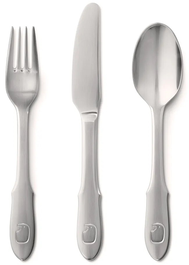 Gyermek evőeszköz szett Elephant, 3 darabos - Georg Jensen