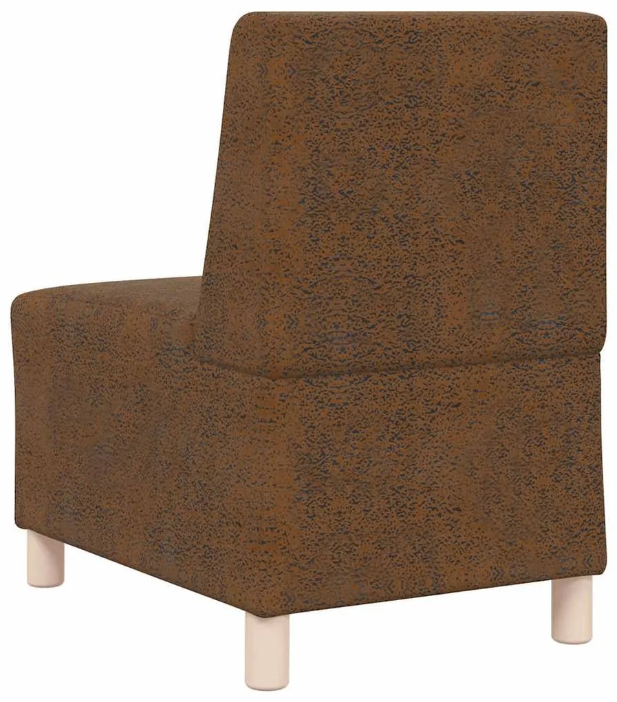 barna művelúr kanapéfotel 55 cm