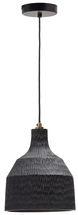 Fekete függőlámpa fa búrával ø 21 cm Amire – Kave Home