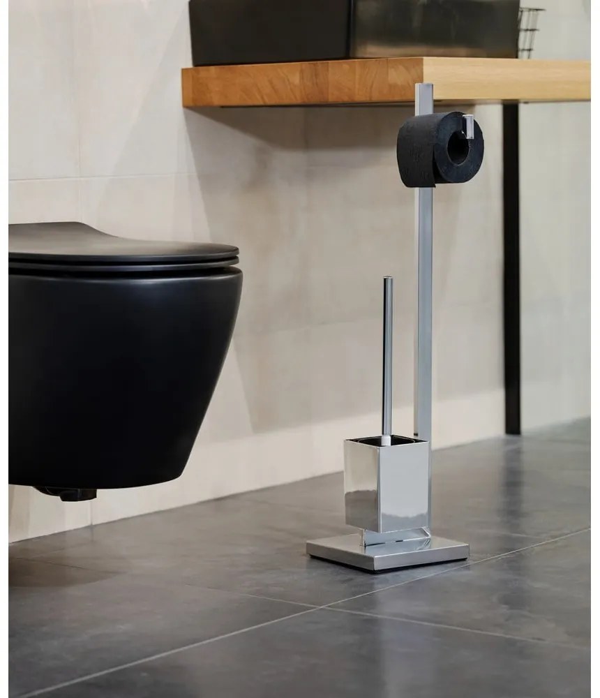 Quadro WC-papír tartó állvány WC-kefével - Wenko