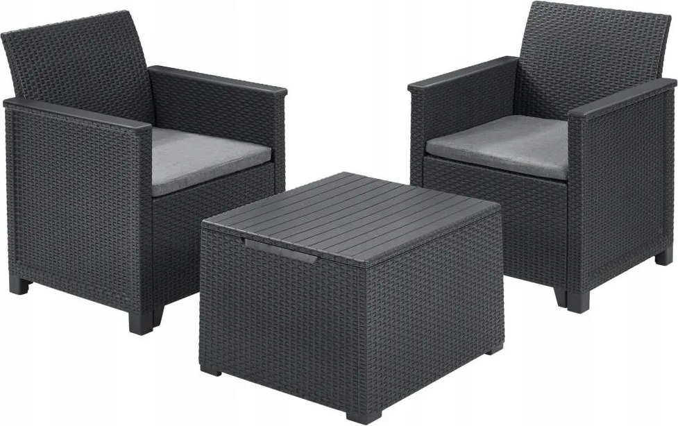 Kerti bútor szett műanyag Keter szürke 3 részes