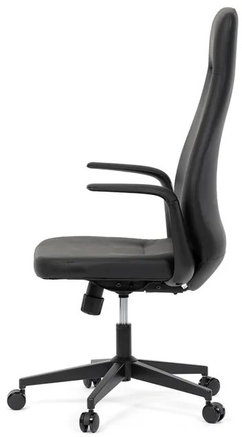 Fekete Ekobőr Irodai Főnöki Szék, Hinta Mechanikával. KA-T8325 BK