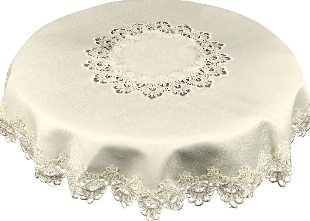 Abrosz Gipszből 110cm Dekorációs Asztalkrém