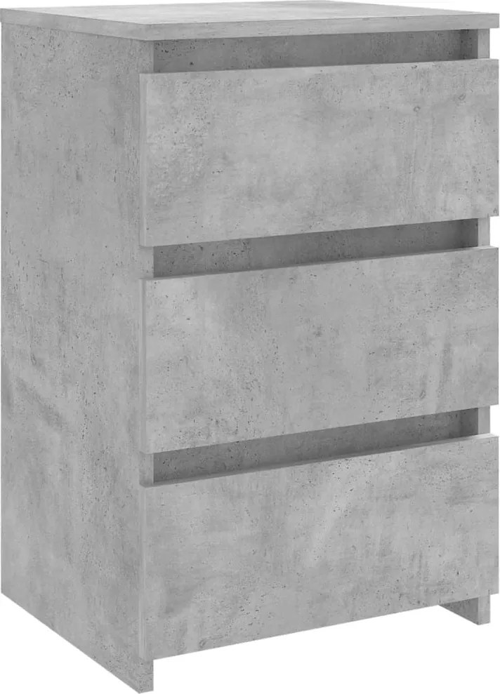 vidaXL betonszürke szerelt fa éjjeliszekrény 40 x 35 x 62,5 cm