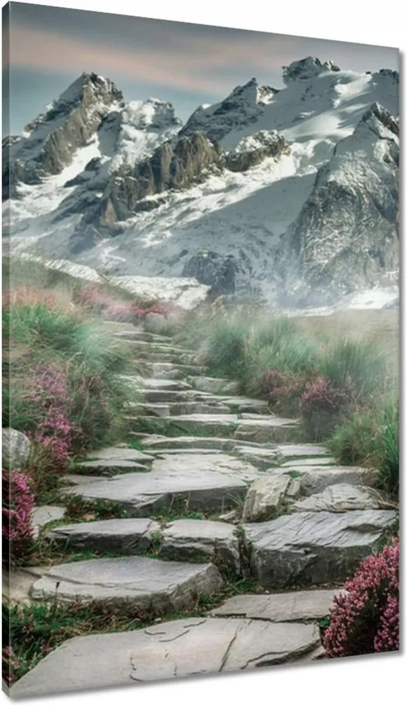 Vászonkép 60x90 Hegyi kilátás Tájkép Köd