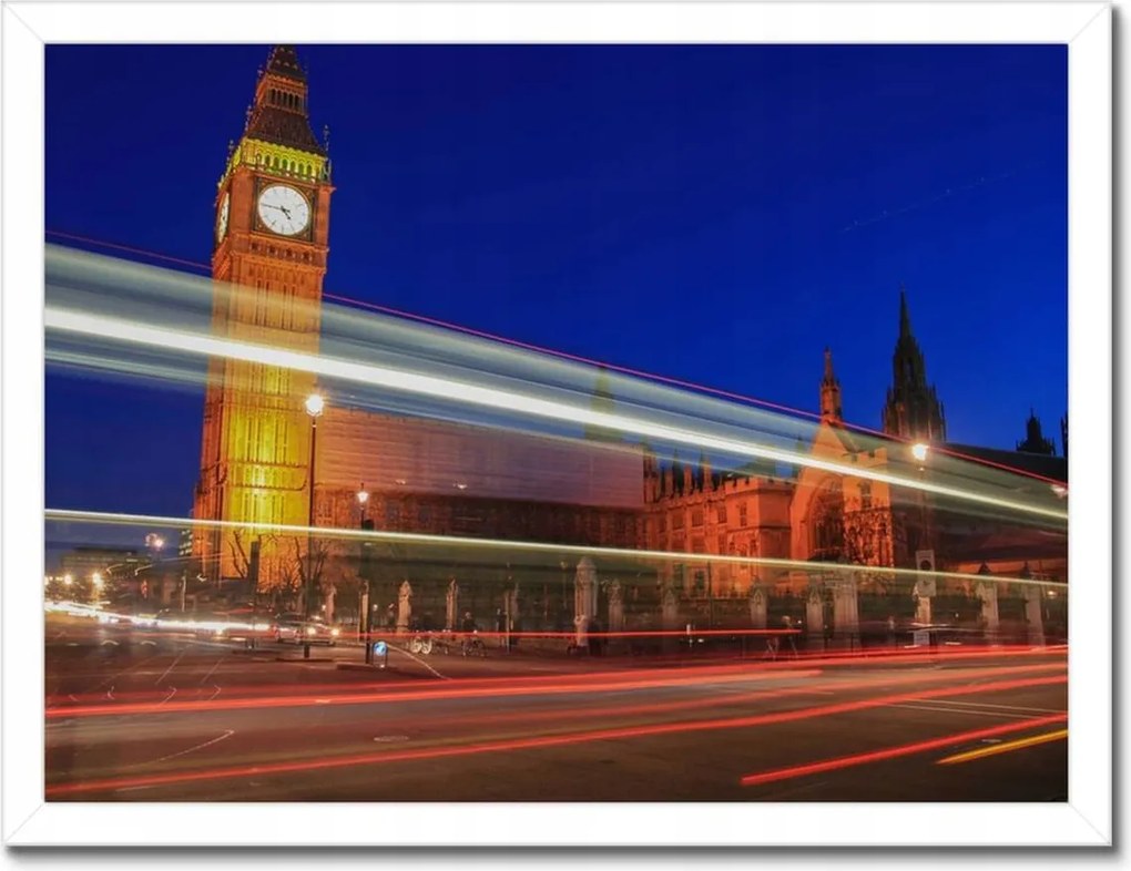 Poszterek 40x30-as keretben A londoni óratorony Big Benje mellett lebegett