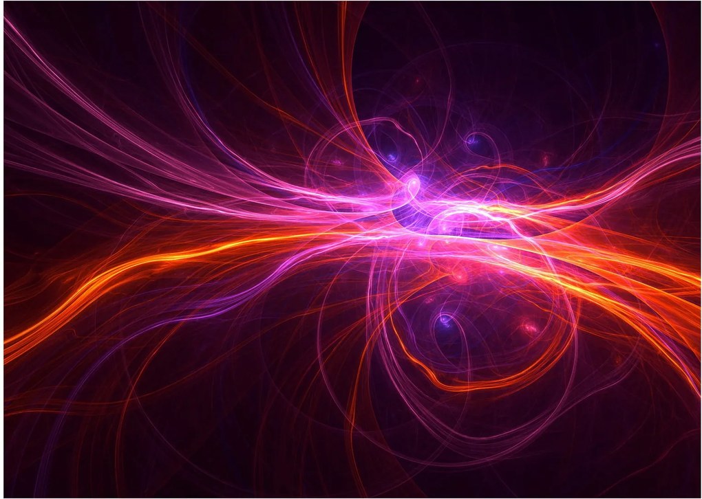 Modern absztrakció képe (üvegen) (70x50 cm)