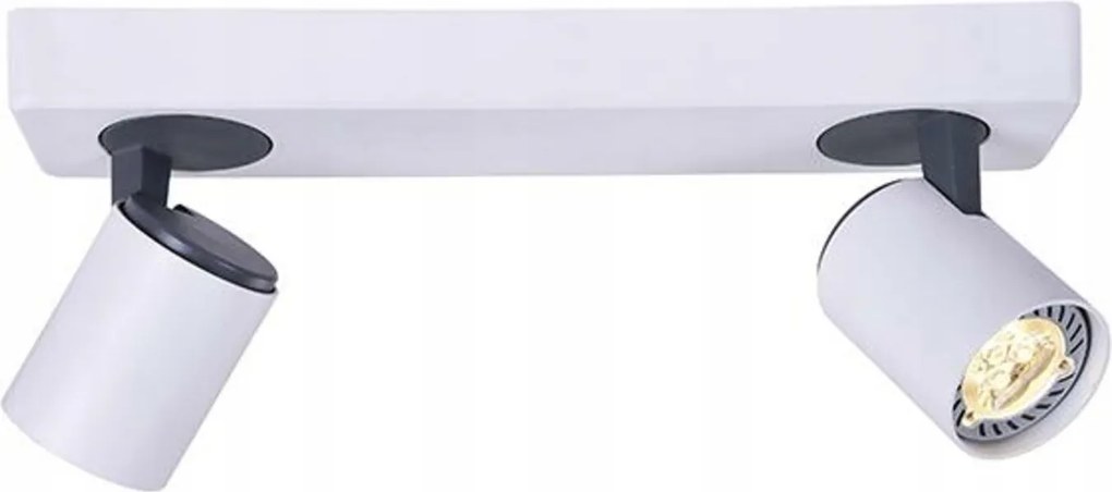 Aca Lighting fali spotlámpa 2XGU10 fehér alumínium 32X7X12CM Disco Ra
