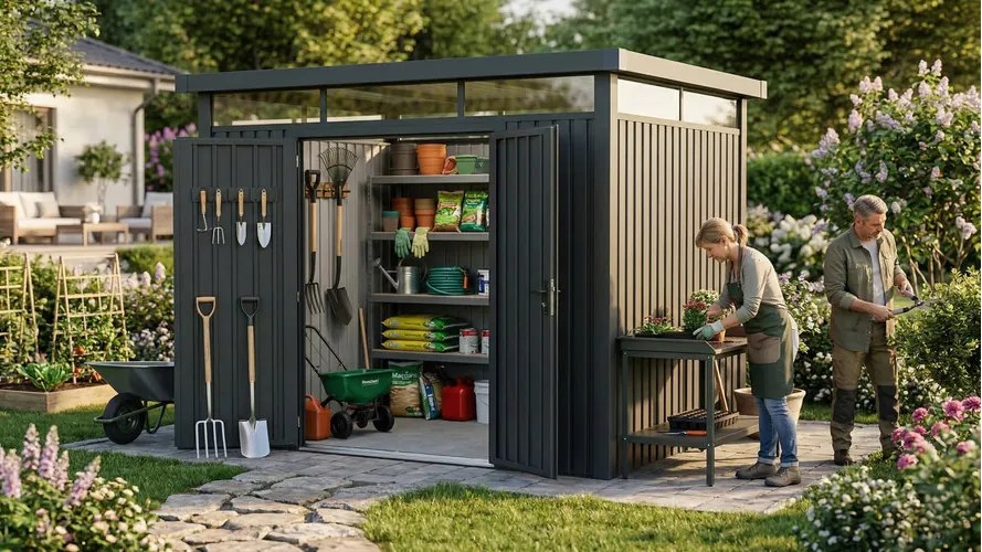 bádog kerti ház LANITPLAST MARBURG 108 ANTRACIT LG4018