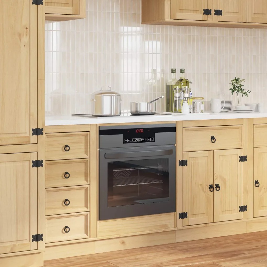 Cabinet tárolóval Méz 60 x 46 x 81,5 cm Tömör fenyőfa