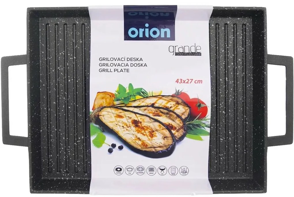 Orion GRANDE grillező lemez, 43 x 27 x 4 cm