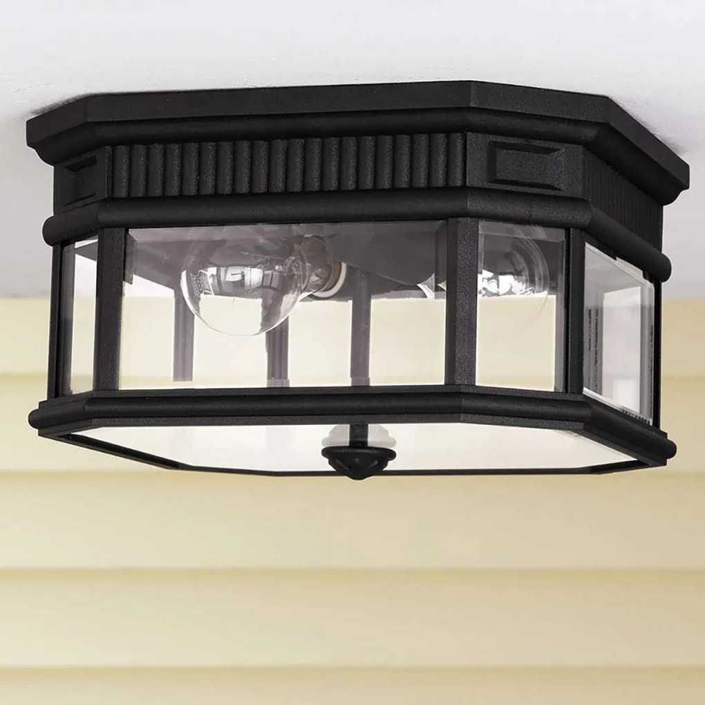 Feiss COTSWOLD LANE FE-COTSLN-F-BK Süllyesztett mennyezeti lámpa 2x60W/E27 IP44