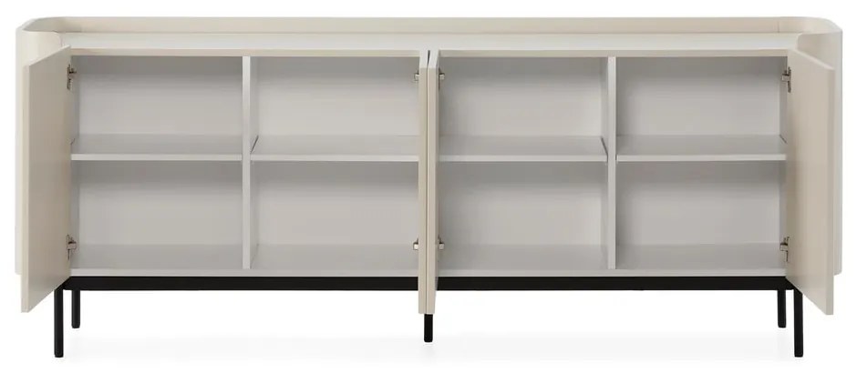 Krémszínű komód 200x80x40 cm Willa – MOME