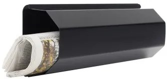 T03030 Pescara újságtartó fekete színben 143x403x85mm