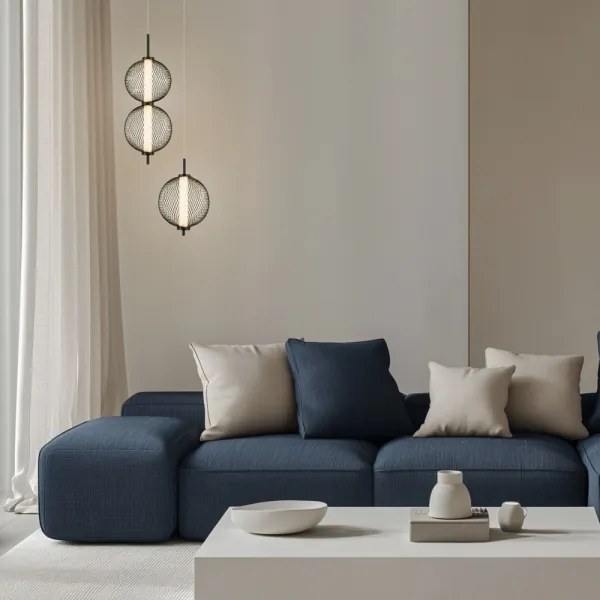 LED függőlámpa kábelen PUMA LED/10W/230V átm. 20 cm fekete