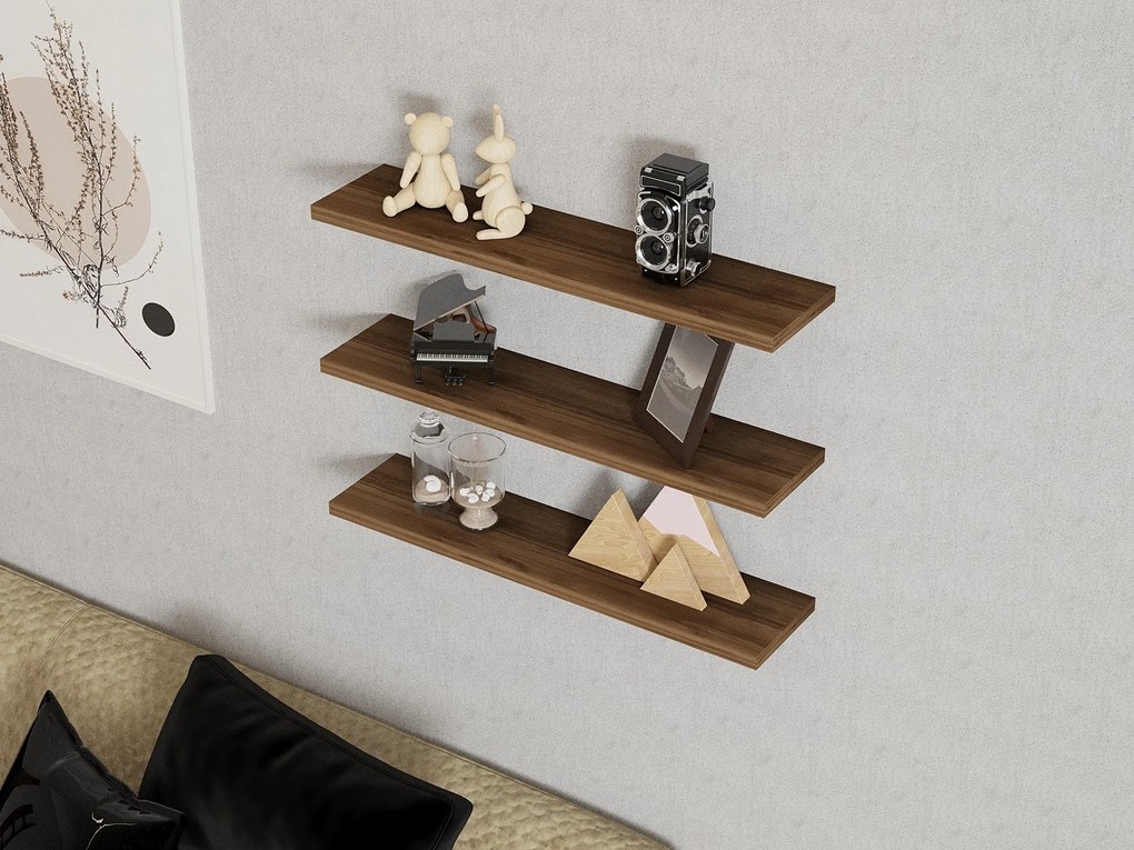 Fali polc Boss - Walnut