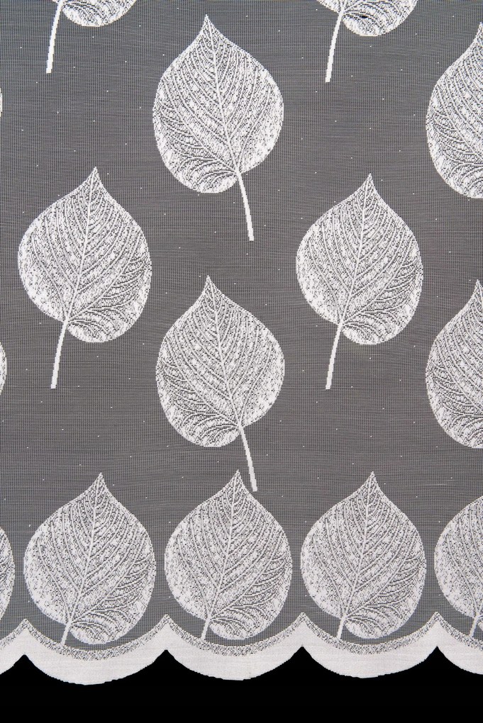 Mg Függöny Levelek 4609 Fehér 250cm Minőség 0,5m