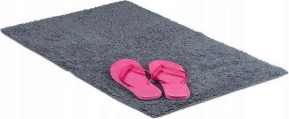 Fürdőszobaszőnyeg szürke 50x80 Relaxdays