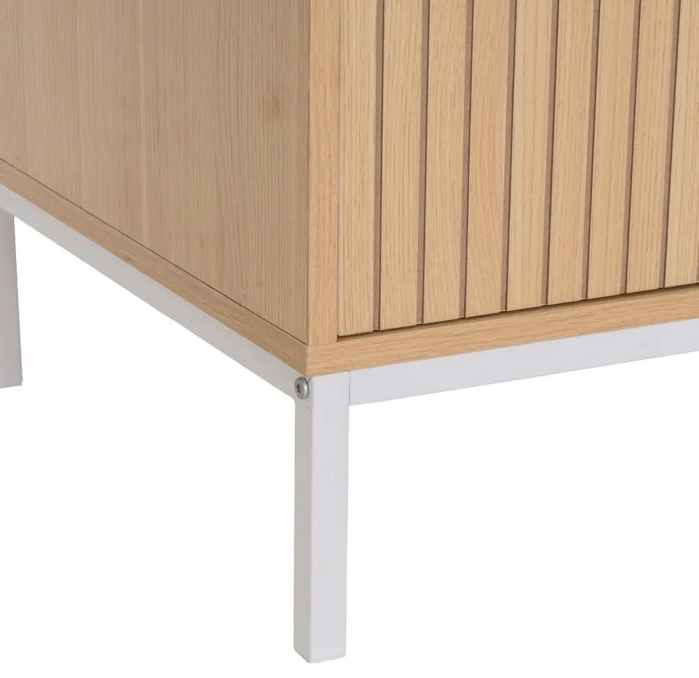 Natúr színű dohányzóasztal tölgyfa dekorral 50x110 cm Mid-Lines – Casa Selección