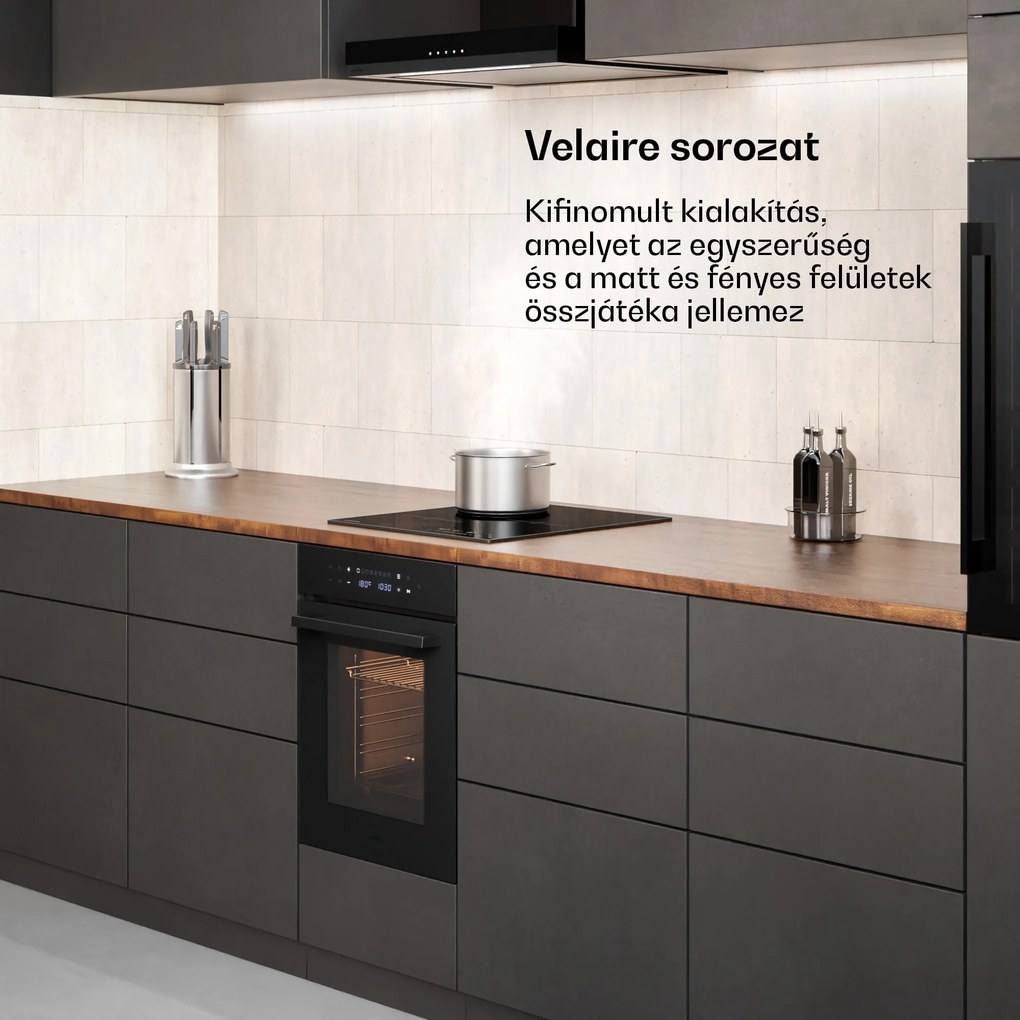 Klarstein Velaire beépíthető sütő | 49 l | Energiahatékonysági osztály A | 2350 W | Fekete | 45 cm