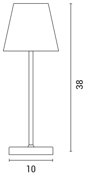 LED Dimmelhető újratölthető érintős asztali lámpa LED/3,5W/5V 5200mAh zöld