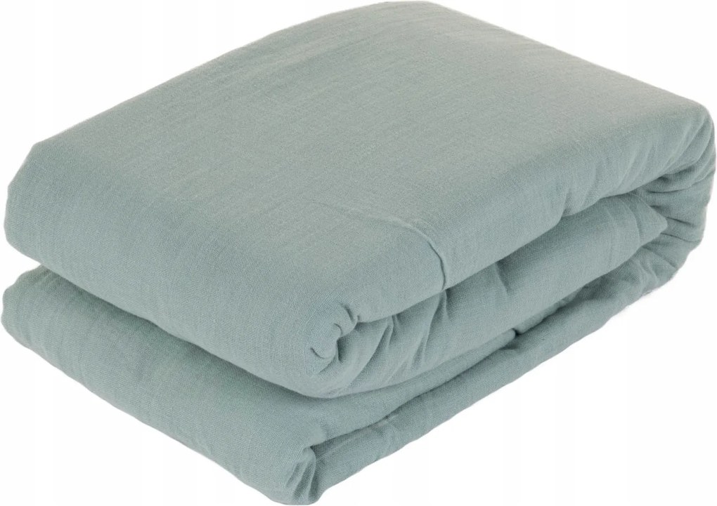 Ágyneműhuzat Garnitúra Muszlin Zöld Paplanhuzat Párnahuzat 220x245