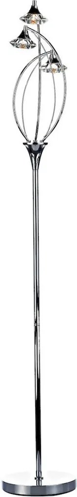 DAR LIGHTING LUT4950 Kristály Állólámpa Csiszolt króm G9 IP20
