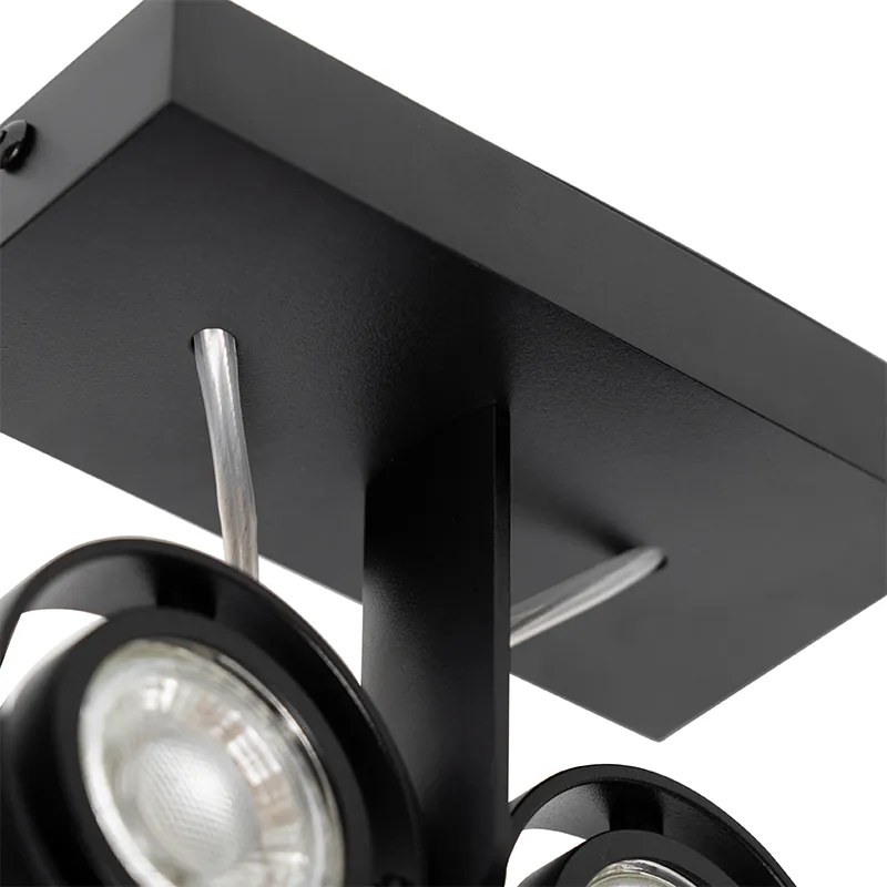 Modern fekete reflektor 2-lámpás - Master 50