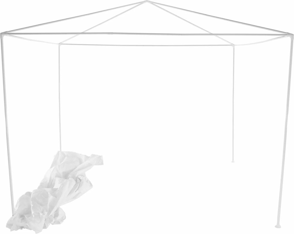 Kerti partisátor, fehér, 3x3 m, TEKNO TYP 1