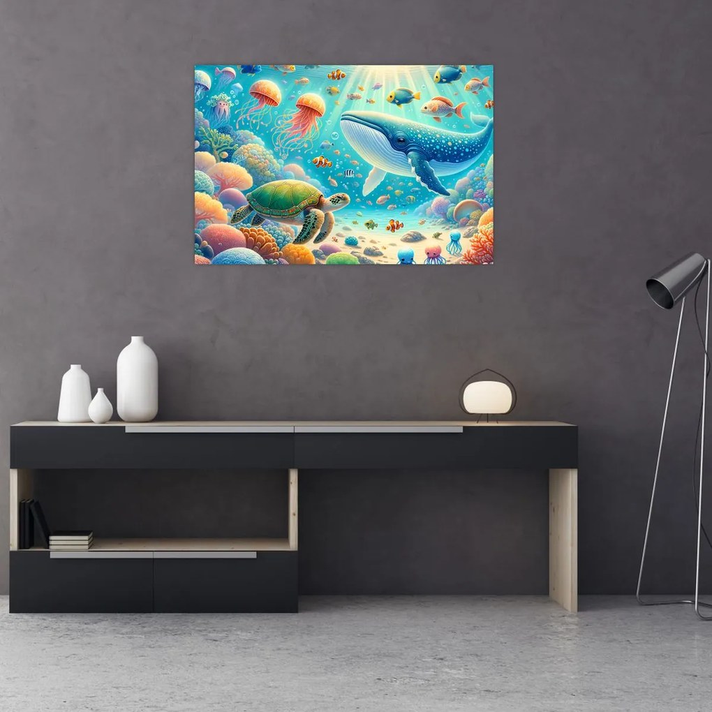 Kép - A világ a víz alatt (90x60 cm)