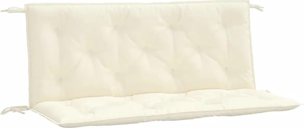 vidaXL 2 db krémfehér oxford szövet kerti padpárna 120 x 50 x 7 cm