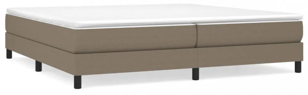 tópszínű szövet ágykeret matrac nélkül 200 x 200 cm