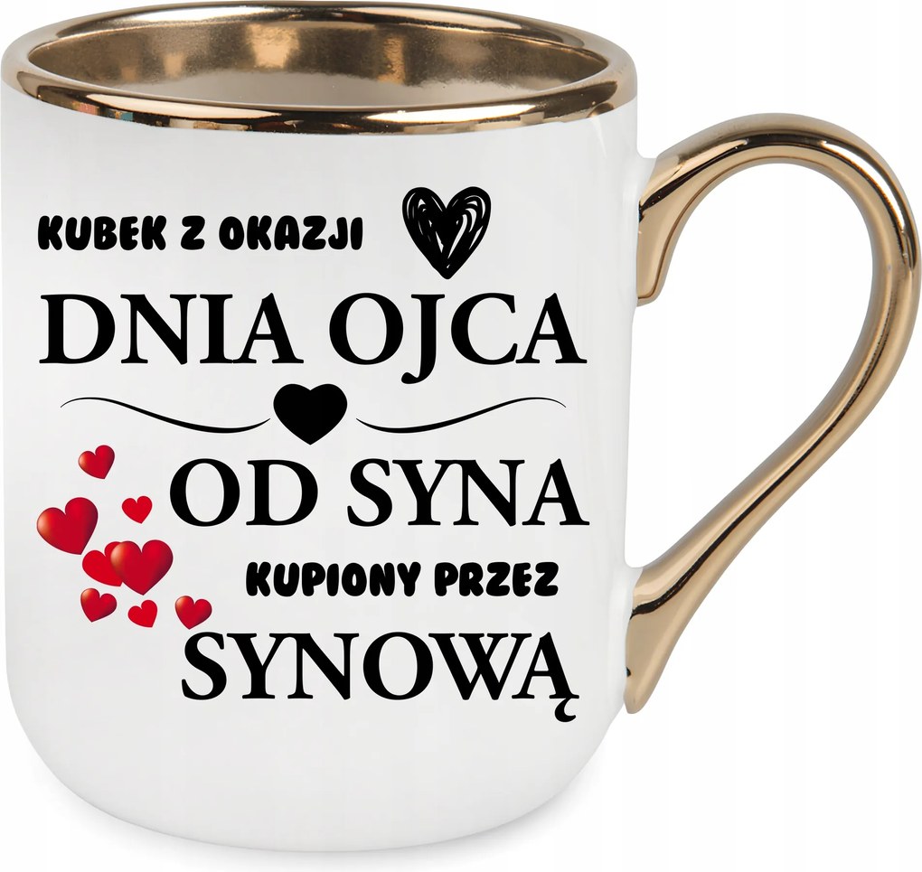 Bögre Elegáns Arany Apák Napja Ajándék Születésnap Ünnep Csomagolás