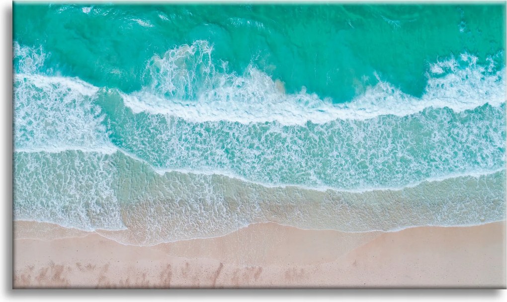 Vászonkép Tenger Hullámok Víz Tengerpart 100x60 cm Ideális ajándék