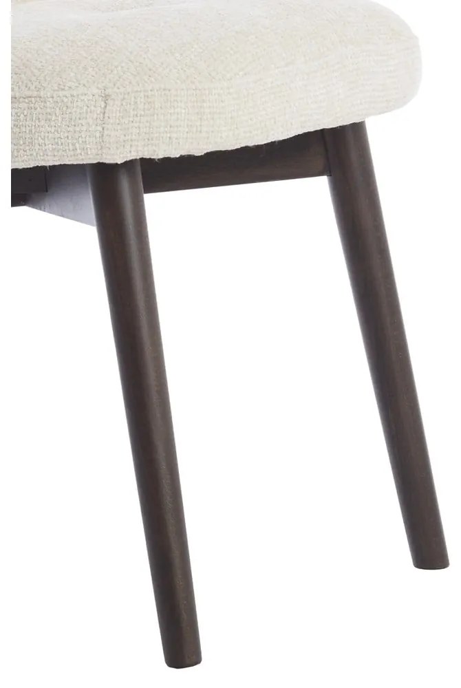 Krémszínű kárpitozott étkezőfotel szett 2 db-os Sinosa – Light & Living