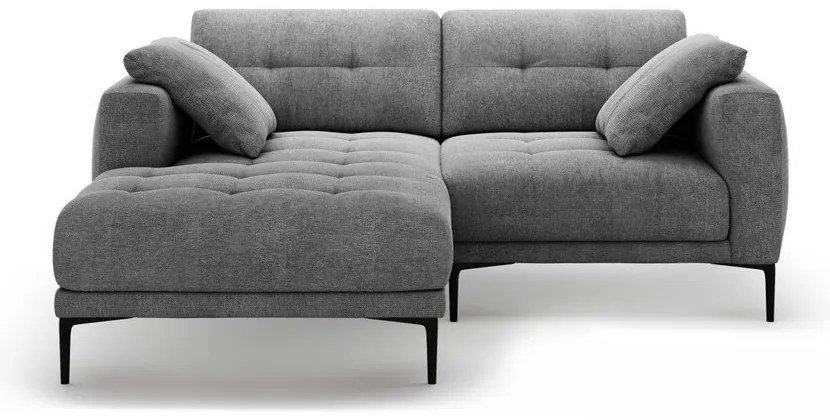 Szürke sarokkanapé (bal oldali-heverő résszel) Bemy – Micadoni