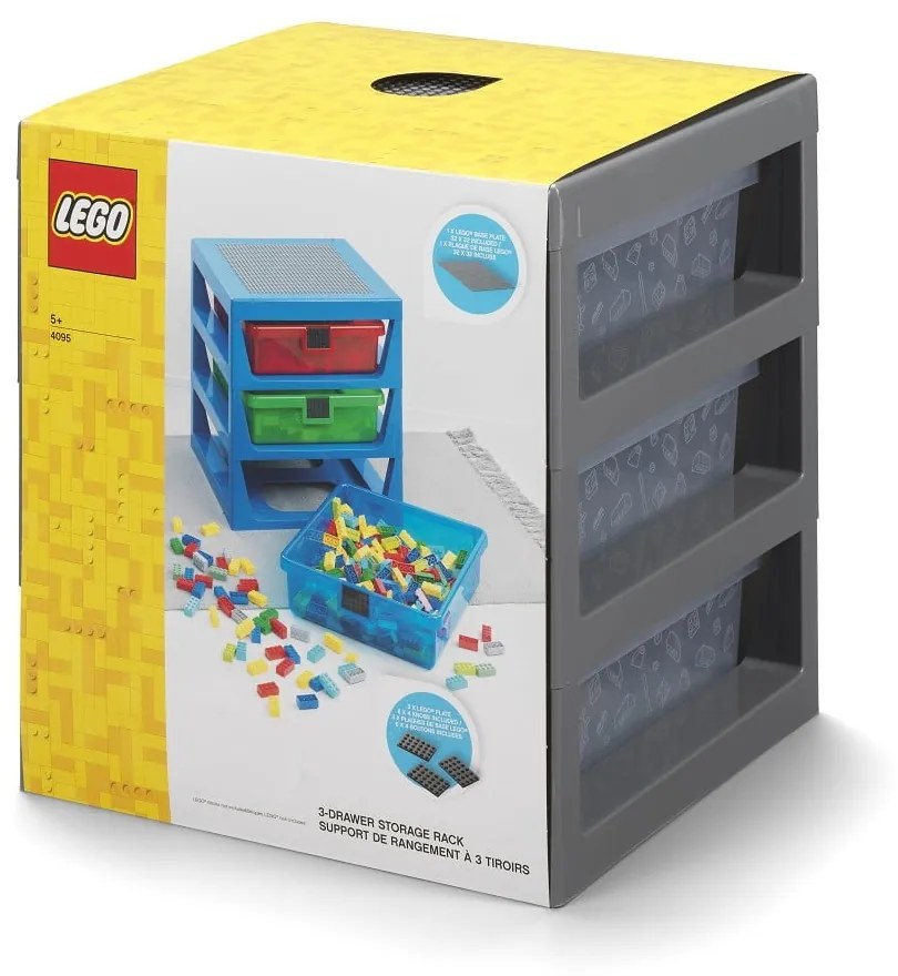 Storage szürke rendszerező 3 fiókkal - LEGO®