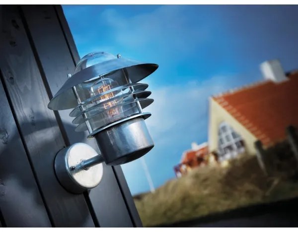 Nordlux - Kültéri fali lámpatest VEJERS 1xE27/60W/230V IP54 ezüst