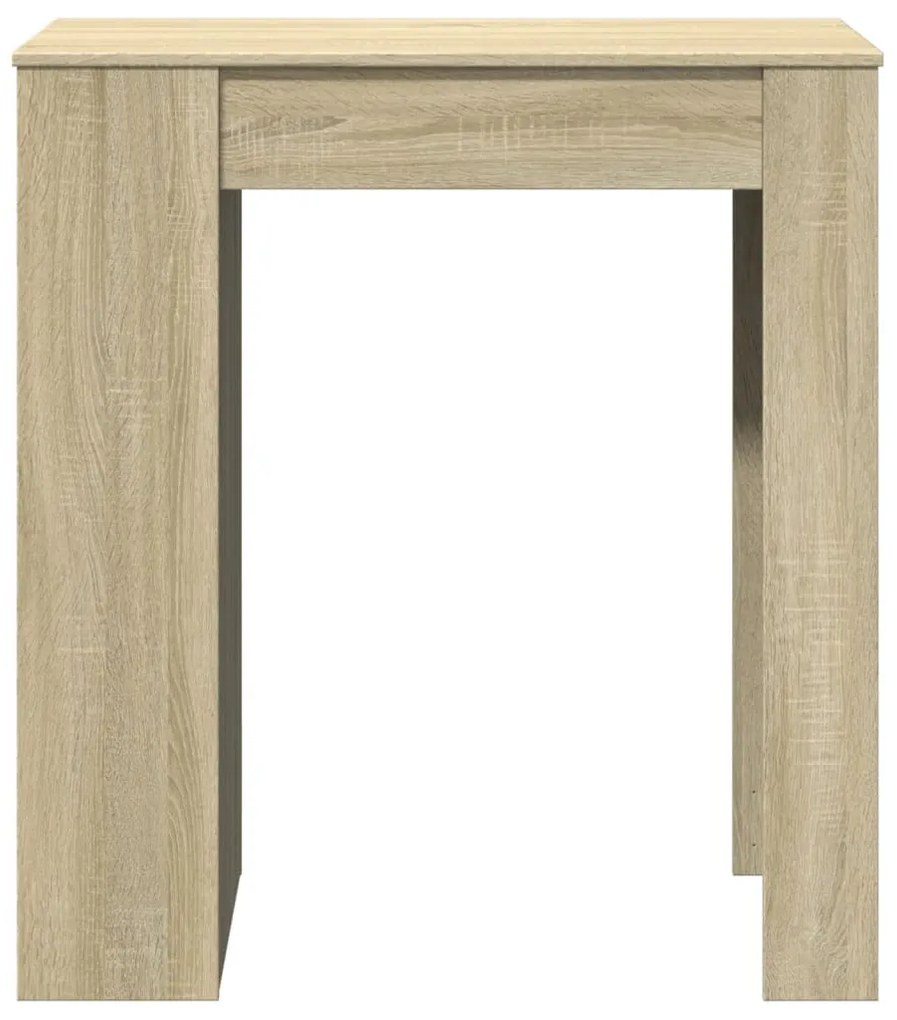 sonoma tölgy szerelt fa bárasztal tárolókkal 95 x 47 x 103,5 cm