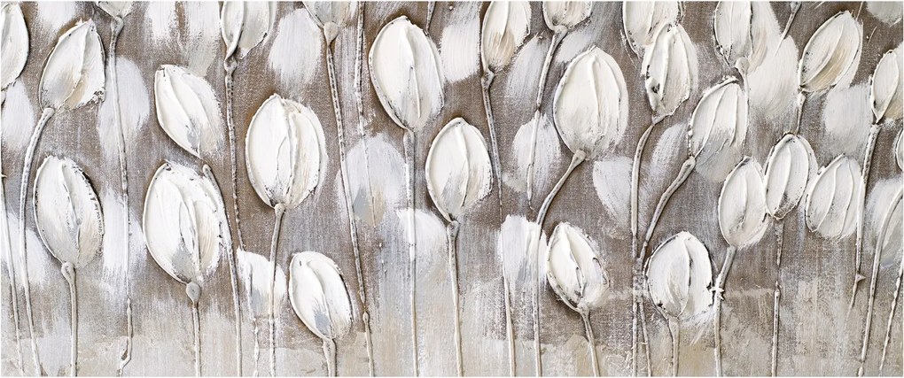 Kép - Strukturált tulipánok (120x50 cm)