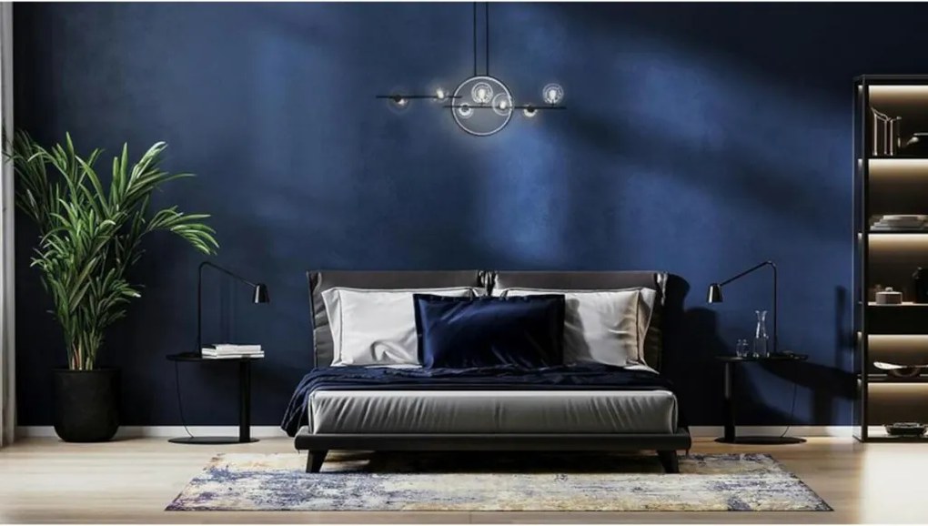 KING HOME MSE010100346 ALURE Modern Led Függesztett Lámpa Fekete G9 IP20