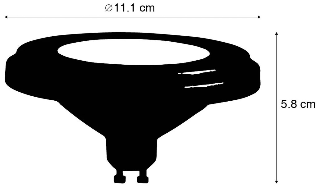 GU10 LED izzó AR111 8W 750lm 3000K