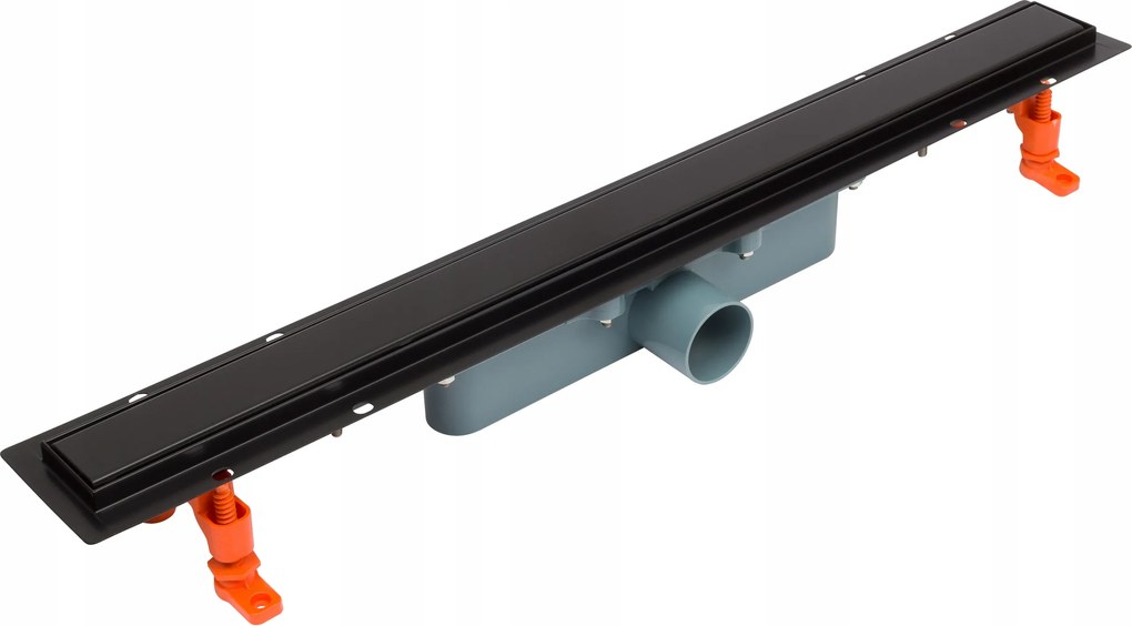 Lineáris Lefolyó Fekete 80CM 2 Oldalas Grillráccsal